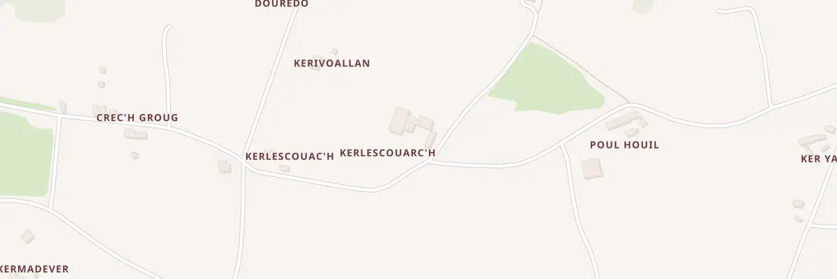 Plan du 1 Kerlescouach à Pleubian