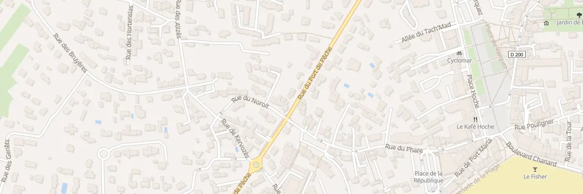 Plan du 71 Rue du Port de Pêche à Quiberon