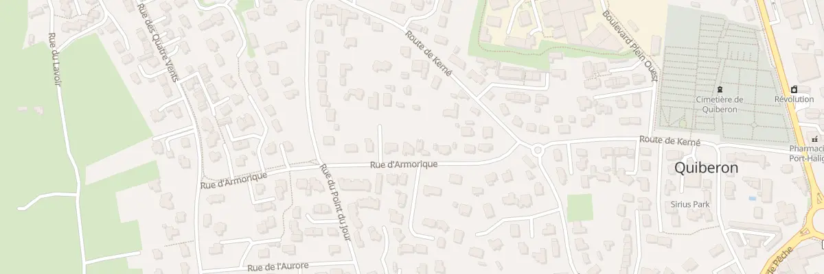 Plan du 6 Rue d’Armorique à Quiberon
