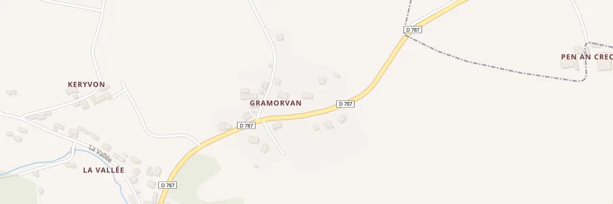 Plan du 15B Gramorvan à Pleudaniel