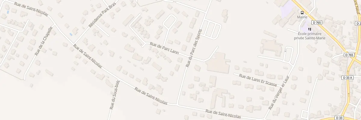 Plan du 22 Rue du Parc des Sports à Landévant