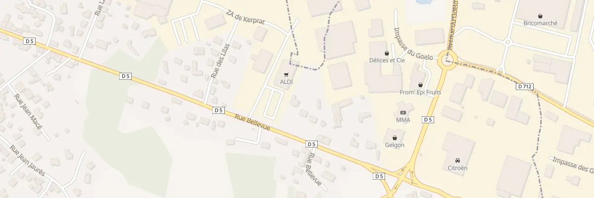 Plan du 29 Rue de Bellevue à Ploumagoar