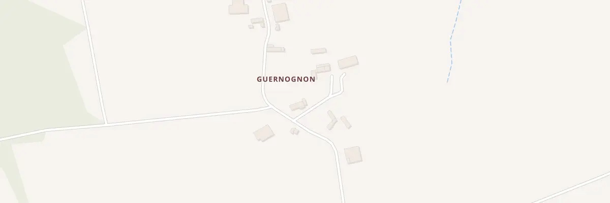 Plan du 3 Guernognon à Plésidy