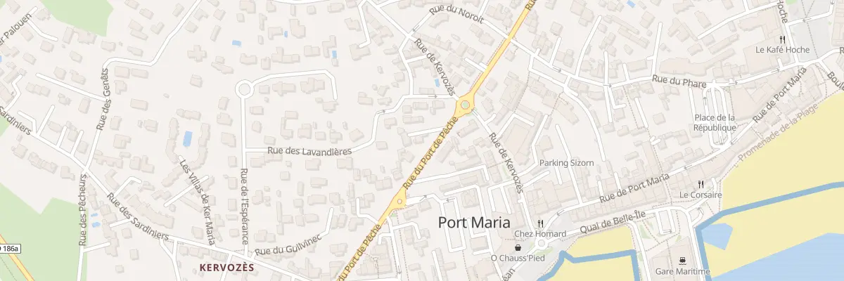 Plan du 55 Rue du Port de Pêche à Quiberon