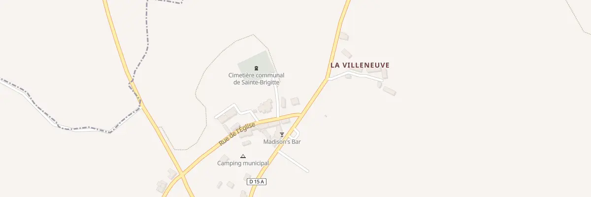 Plan du 2 Rue de l’Église à Sainte-Brigitte