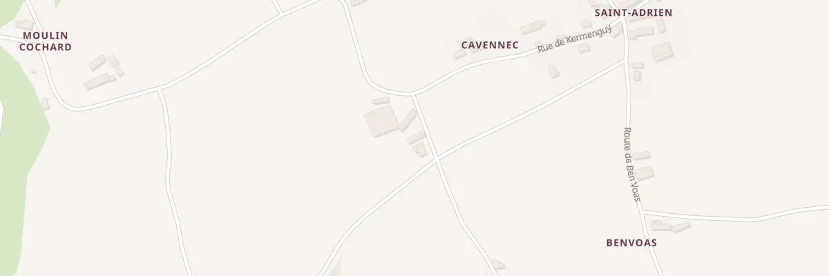 Plan du 1 Cavan à Pleumeur-Gautier