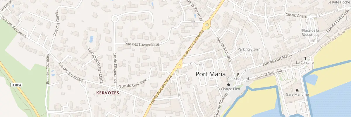 Plan du 49 Rue du Port de Pêche à Quiberon