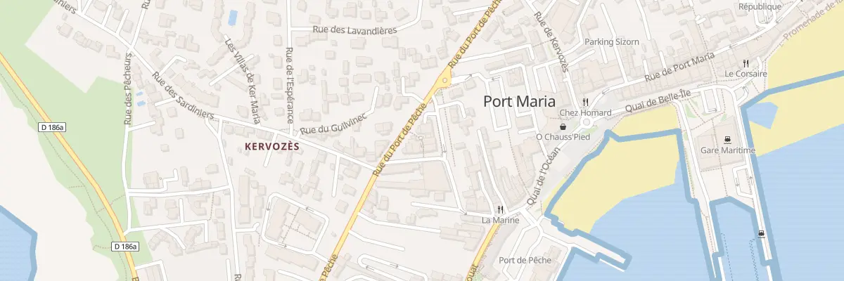 Plan du 12 Rue des Conserveries à Quiberon