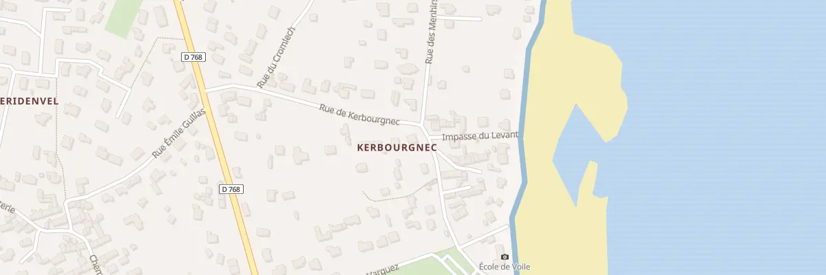 Plan du 6597 Kerbourgnec à Saint-Pierre-Quiberon