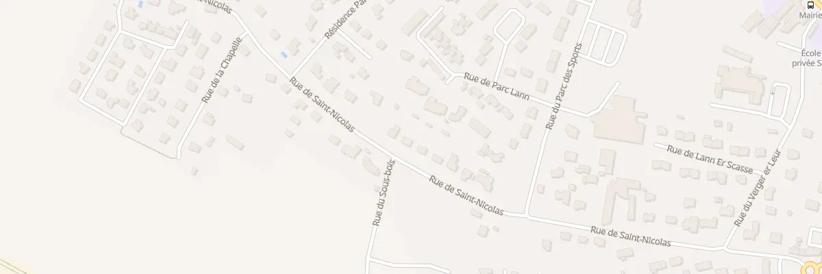 Plan du 30 Rue de Saint Nicolas à Landévant
