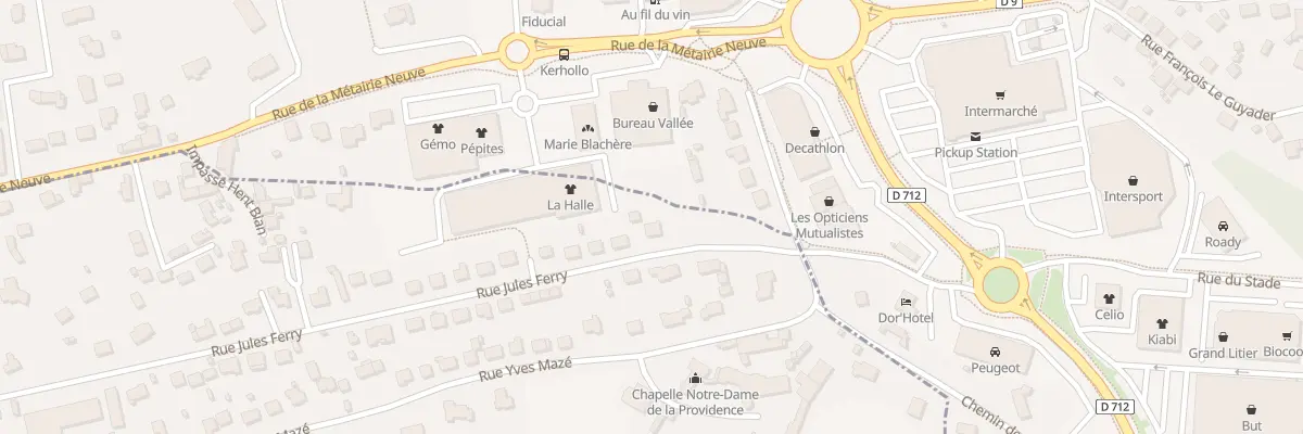 Plan du 61 Rue Jules Ferry à Ploumagoar