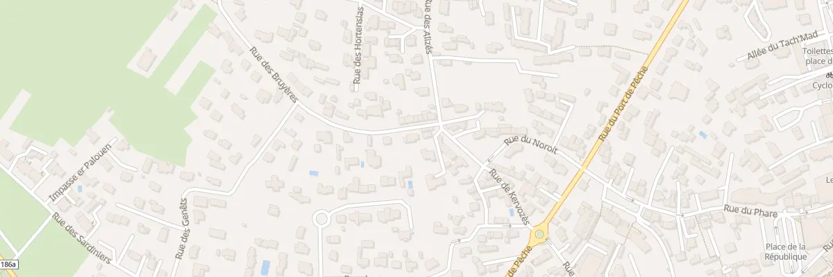 Plan du 7 Rue des Bruyères à Quiberon