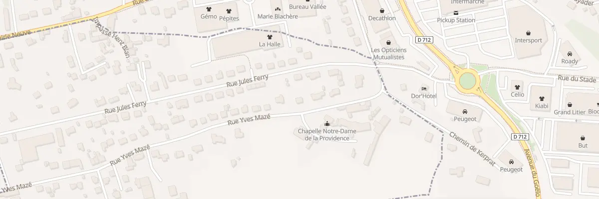 Plan du 65 Rue Yves Maze à Ploumagoar