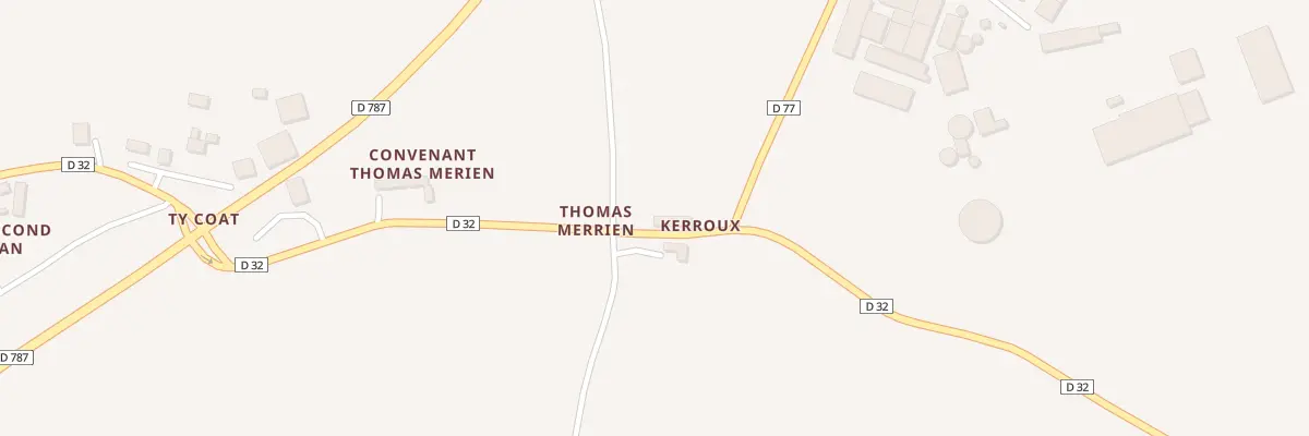 Plan du 2 Ker Roux à Pommerit-le-Vicomte