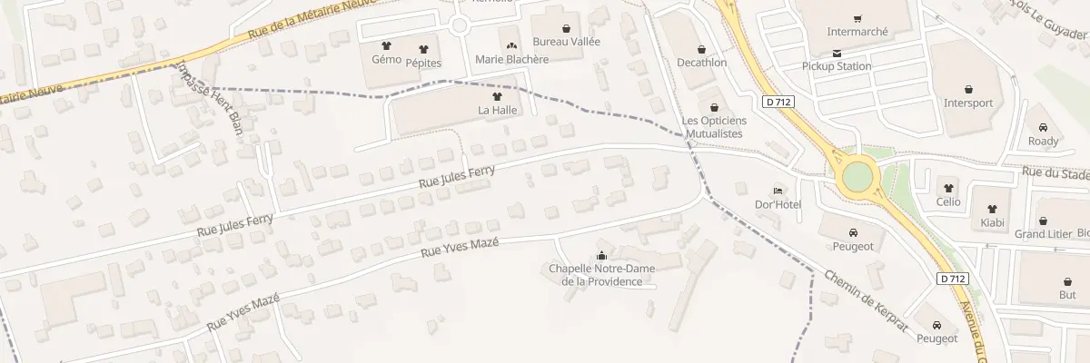 Plan du 50 Rue Jules Ferry à Ploumagoar