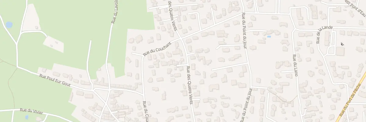 Plan du 25 Rue des Quatre Vents à Quiberon