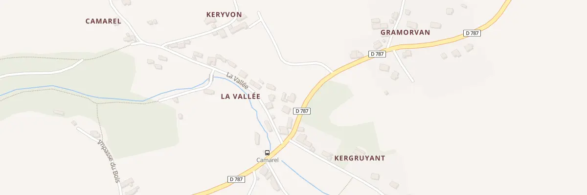 Plan du 2 La Vallée à Pleudaniel