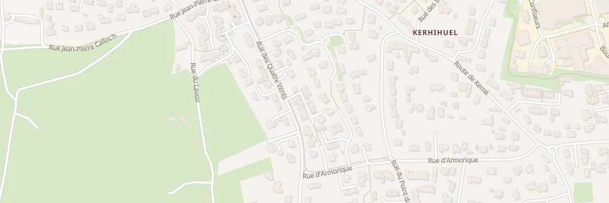 Plan du 66 Rue des Quatre Vents à Quiberon