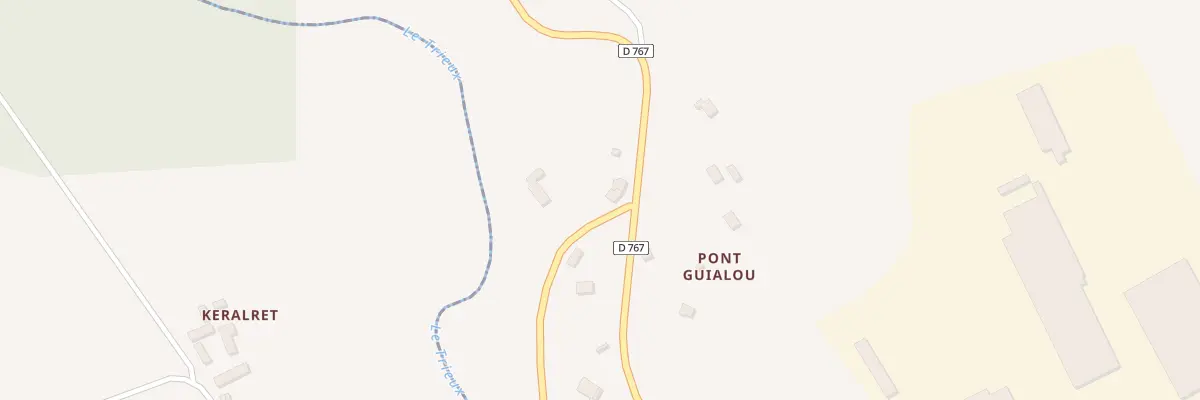 Plan du 6 Pont Guialou à Ploumagoar