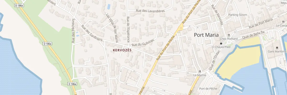 Plan du 12 Rue des Sardiniers à Quiberon