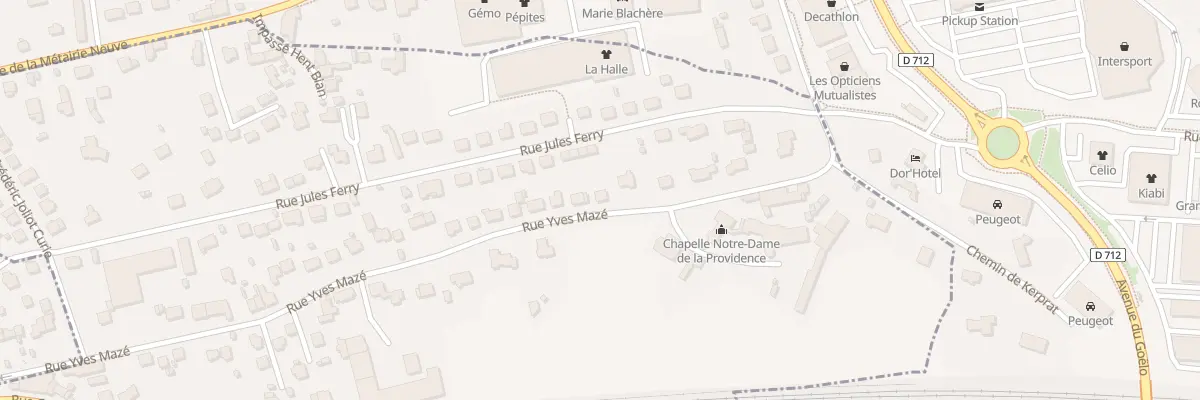 Plan du 61 Rue Yves Maze à Ploumagoar