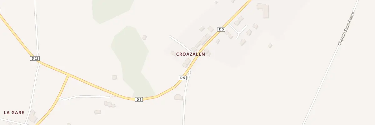 Plan du 15 Croaselen à Plésidy