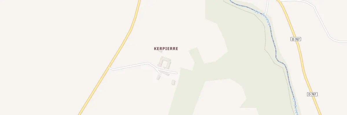 Plan du 1 Kerpierre à Saint-Adrien