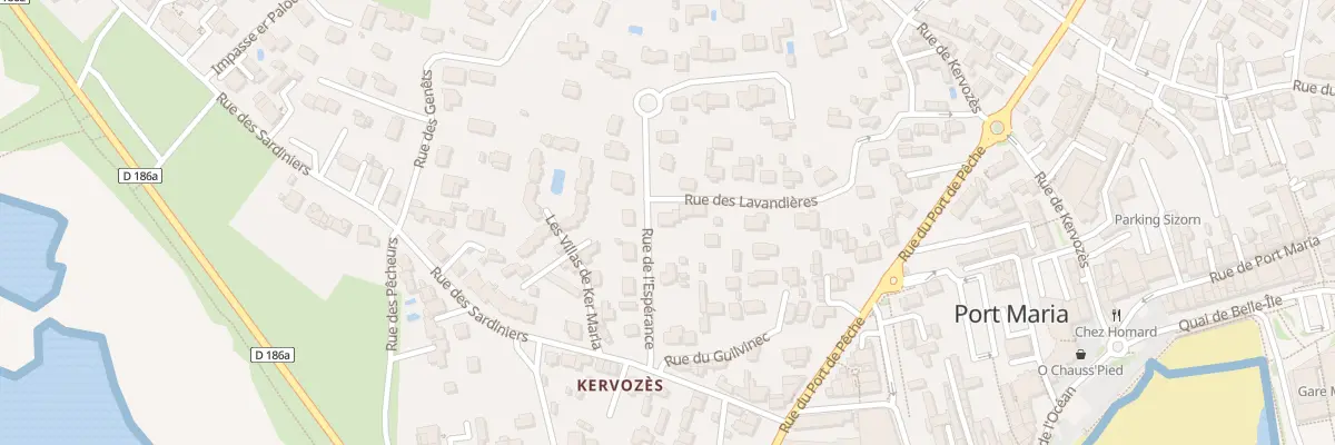 Plan du 29 Rue des Lavandières à Quiberon