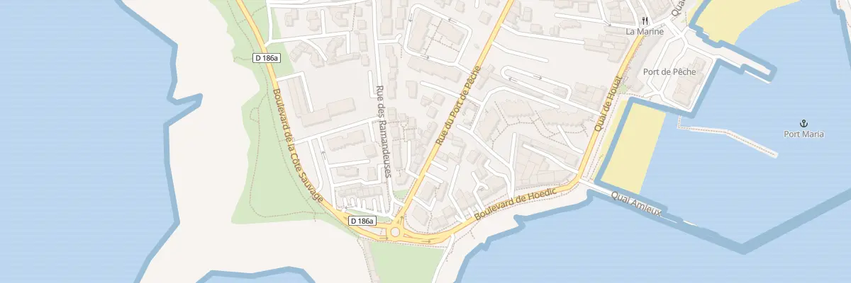 Plan du 9 Rue du Port de Pêche à Quiberon