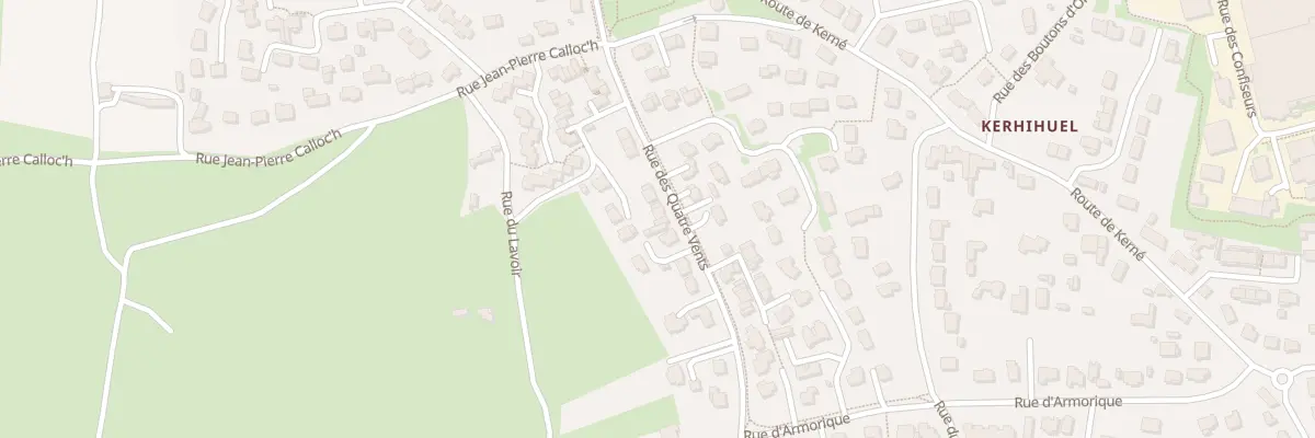 Plan du 73 Rue des Quatre Vents à Quiberon