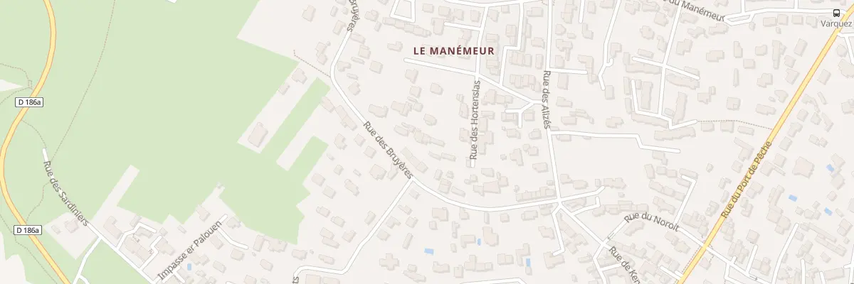 Plan du 38 Rue des Bruyères à Quiberon