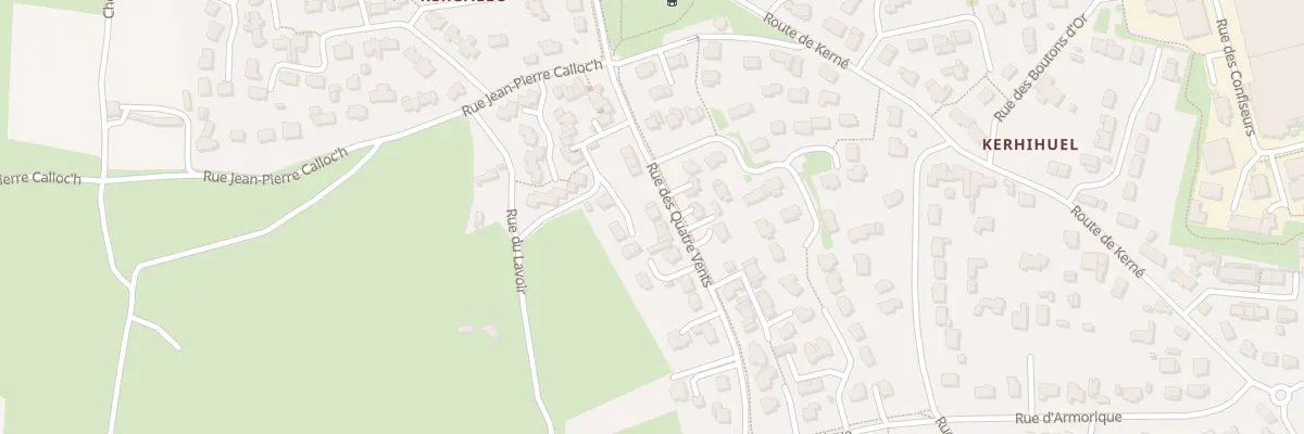 Plan du 75 Rue des Quatre Vents à Quiberon