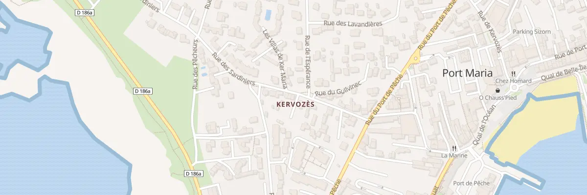 Plan du 17 Rue des Sardiniers à Quiberon