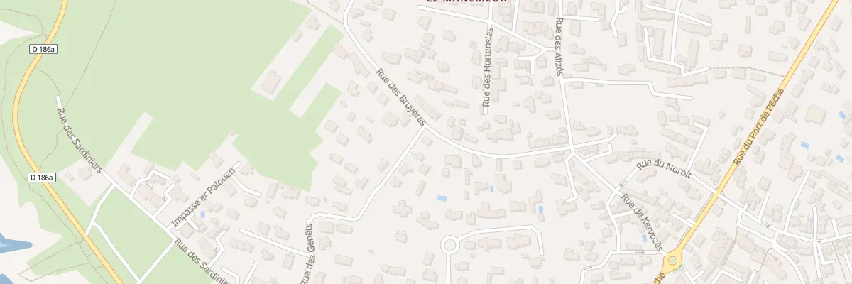Plan du 33 Rue des Bruyères à Quiberon