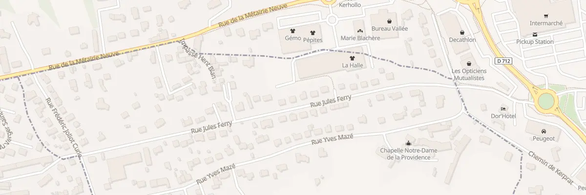 Plan du 45 Rue Jules Ferry à Ploumagoar