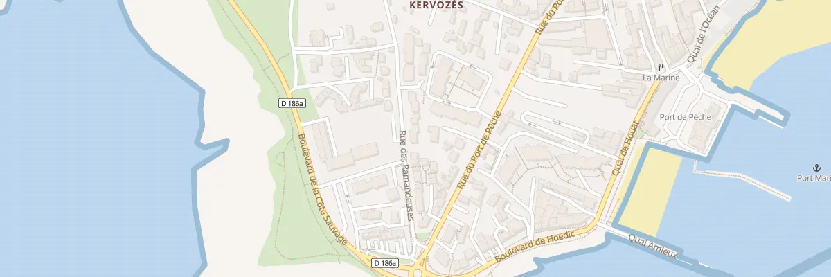 Plan du 2 Rue des Ramandeuses à Quiberon