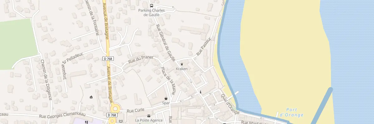 Plan du 1 Rue Pasteur à Saint-Pierre-Quiberon