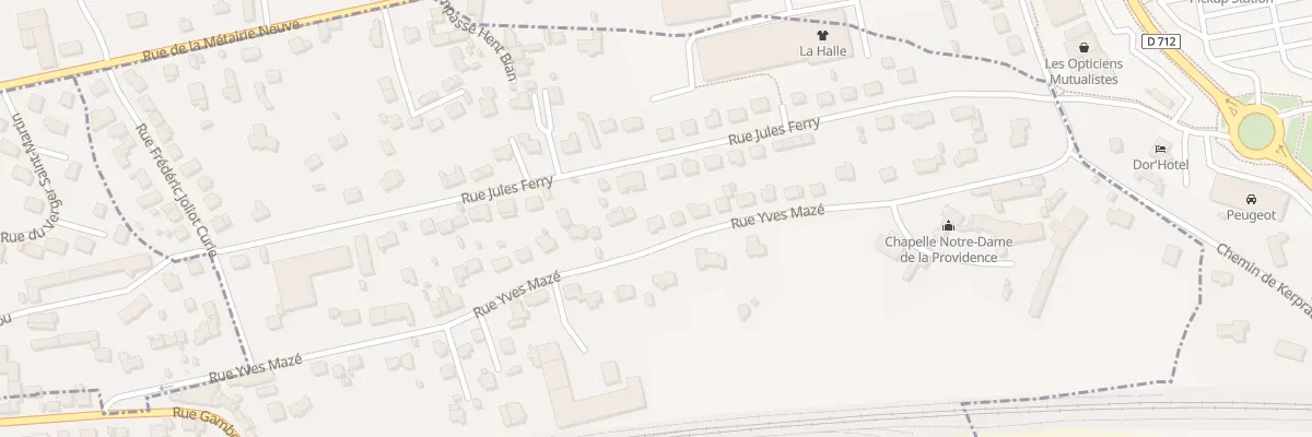 Plan du 47 Rue Yves Maze à Ploumagoar