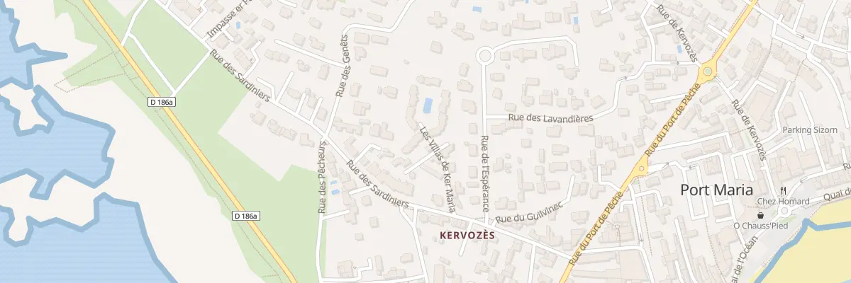 Plan du 24 Rue des Sardiniers à Quiberon
