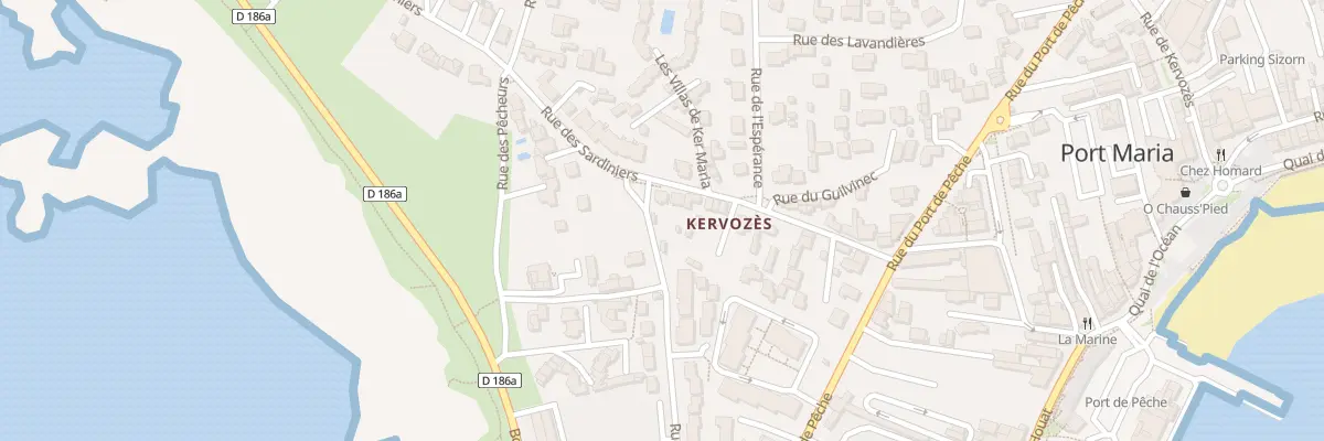 Plan du 27 Rue des Sardiniers à Quiberon