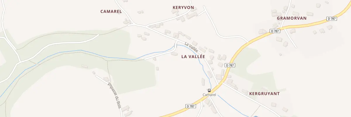 Plan du 3 La Vallée à Pleudaniel