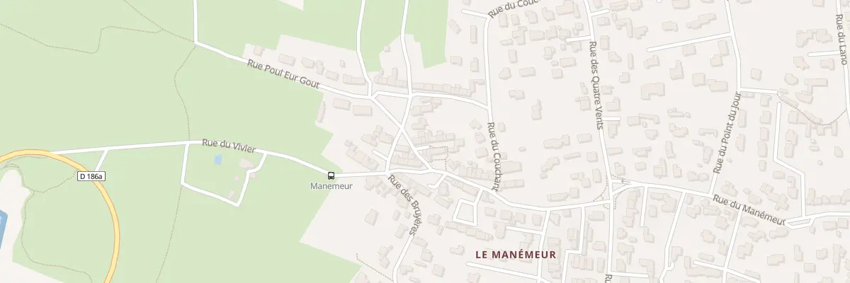 Plan du 24 Vge du Manémeur à Quiberon