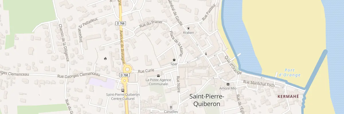 Plan du 2 Rue Curie à Saint-Pierre-Quiberon