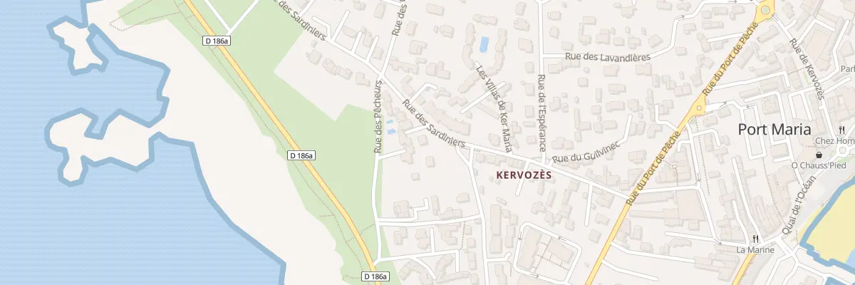 Plan du 29 Rue des Sardiniers à Quiberon