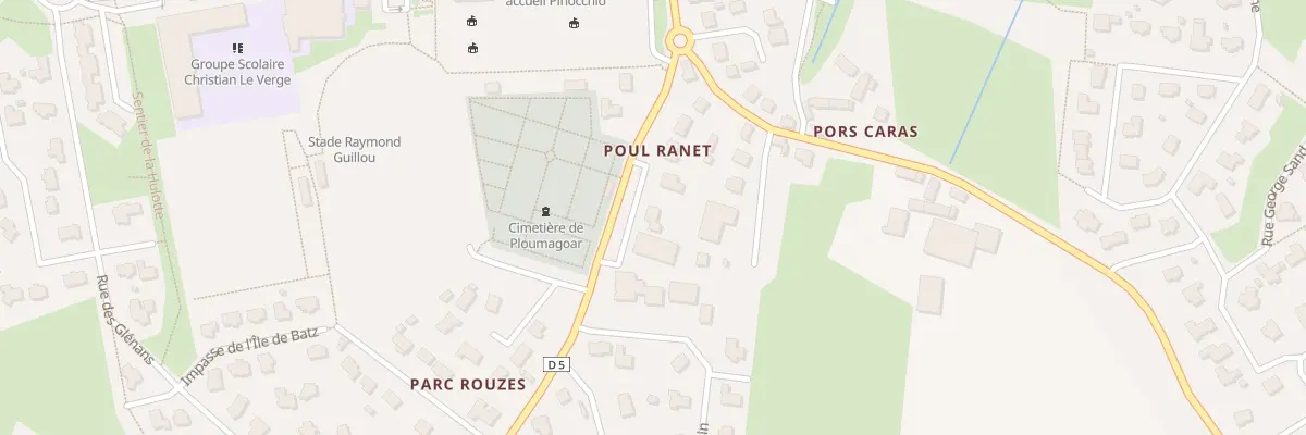 Plan du 13 Rue Parc Rouzes à Ploumagoar
