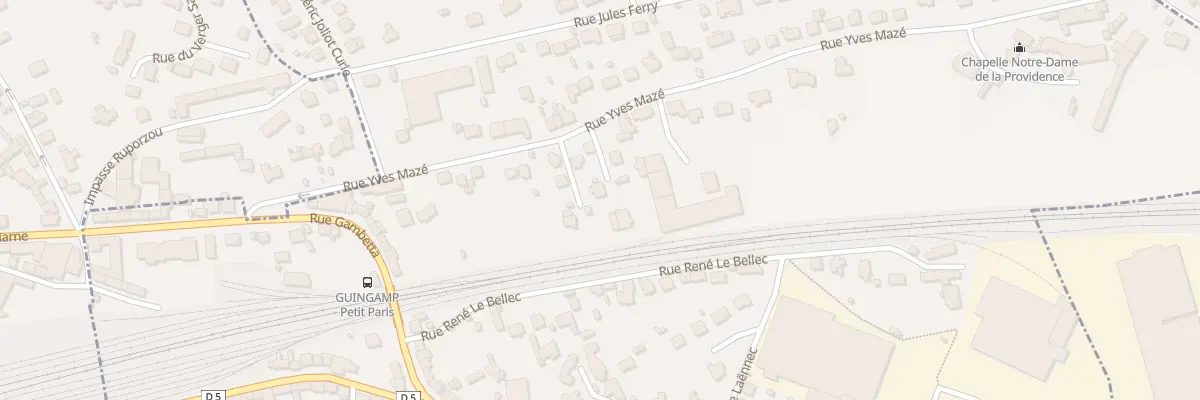Plan du 30 Rue Yves Maze à Ploumagoar