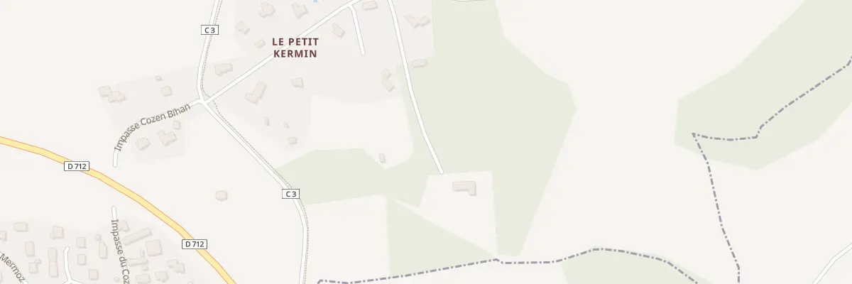 Plan du 3 Le Grand Kermin à Pabu