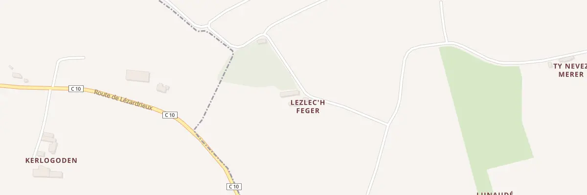 Plan du 1 Lezlec’H Feger à Lézardrieux