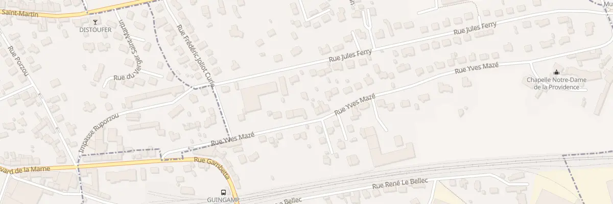 Plan du 21 Rue Yves Maze à Ploumagoar