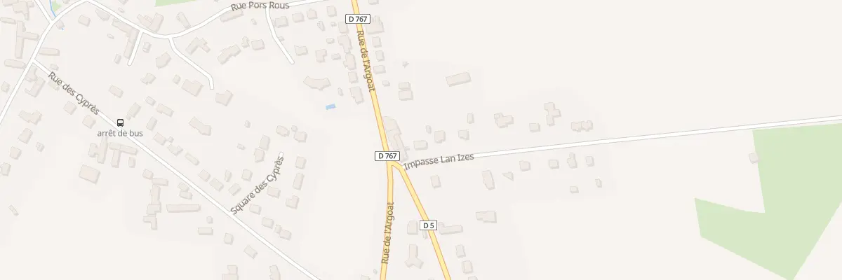 Plan du 1 Imp Lan Izes à Ploumagoar